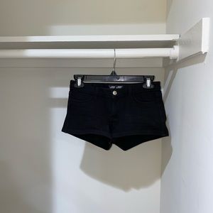 JCJQ Black Shorts Stretch Low Rise Cotton Spandex